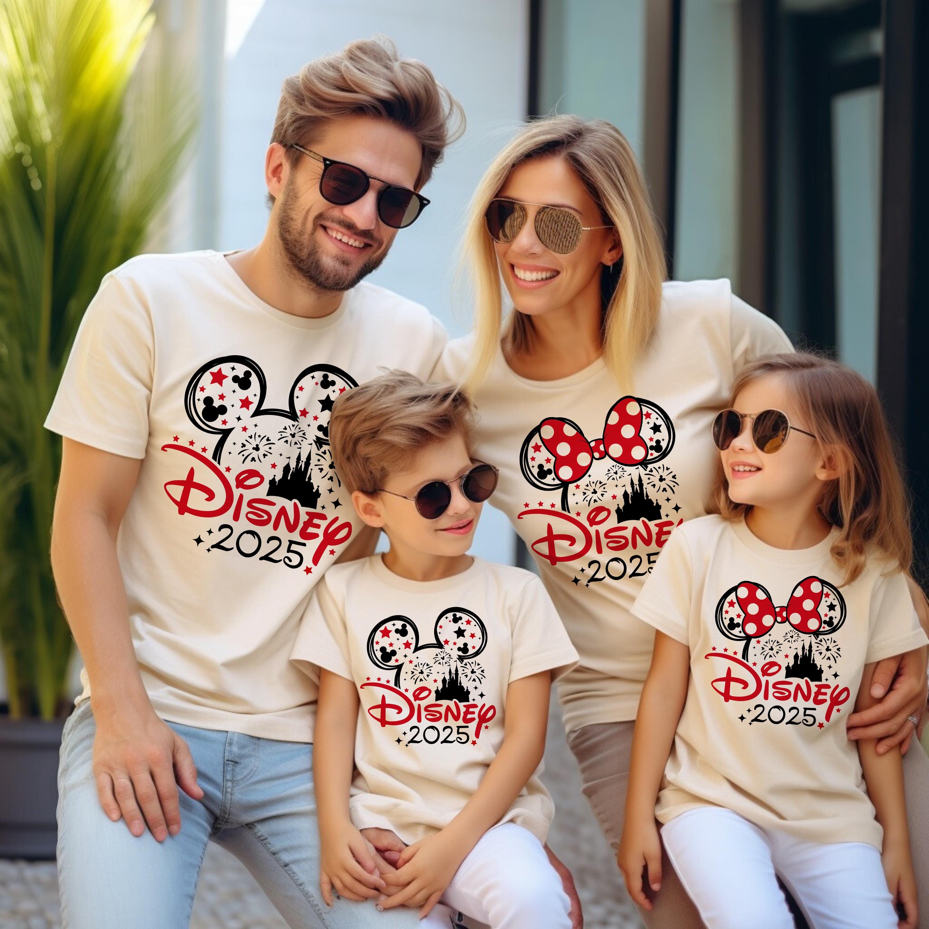 Disney Trip 2025 Hemden nach Wunsch, Disney passende Hemden mit benutzerdefiniertem Namen, Disney-Hemd, Minnie Mickey Familie passende Hemden DT259