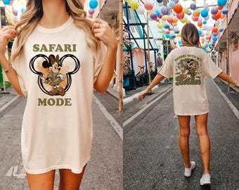 Animal Kingdom Girls Trip, Disney Girls Shirts, Disney Besties, Minnie Safari Shirts, Disney Safari Shirts, Cute Disney Girls Tees D549