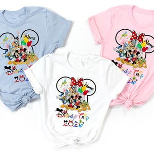 Camisetas personalizadas de viaje a Disney, camisetas de Disneyworld, camisetas de vacaciones en Disney, camisetas de pareja de Disney, camisetas familiares a juego de Disney, viaje a Disney D545 imagen 4