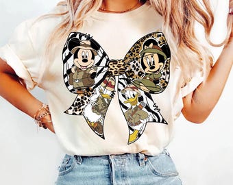 Disney Animal Kingdom Shirts, Niedliche Safari Minnie und Mickey Shirts, Animal Kingdom Familie Passende Shirts, Disney Animal Kingdom Reise DT566