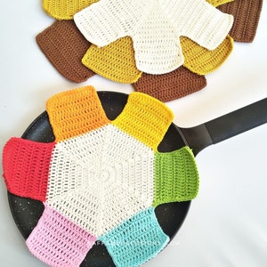 Crochet Pattern - Pan Protectors in 3 Sizes (Small, Medium, Large) - Savers - Cozy