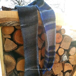 Crochet Pattern ~ Tunisian Crochet Man Scarf, Scarf for Boys, Crochet Male Scarf