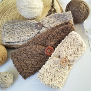 Crochet Pattern ~ Hygge Arrows Headband - Textured Ear Warmer