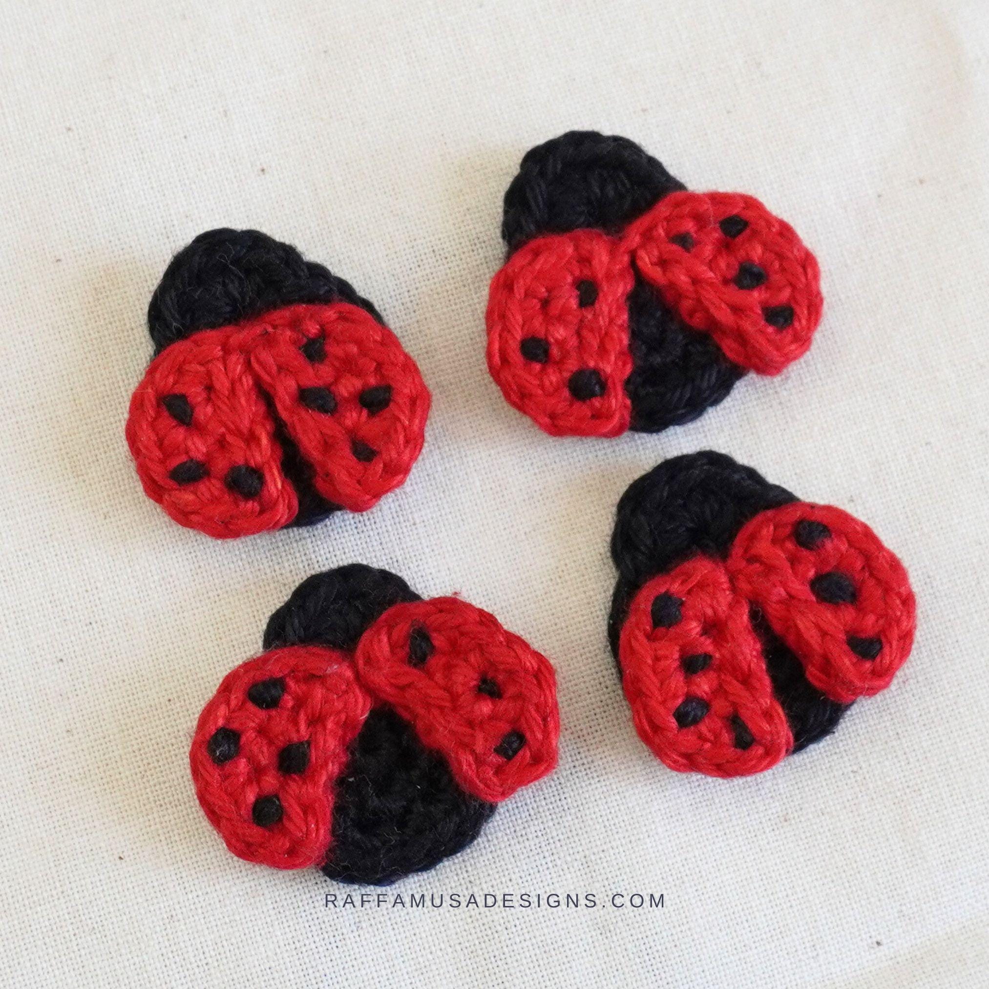 Crochet Pattern - Ladybug Applique - Ladybird Embellishment - Etsy
