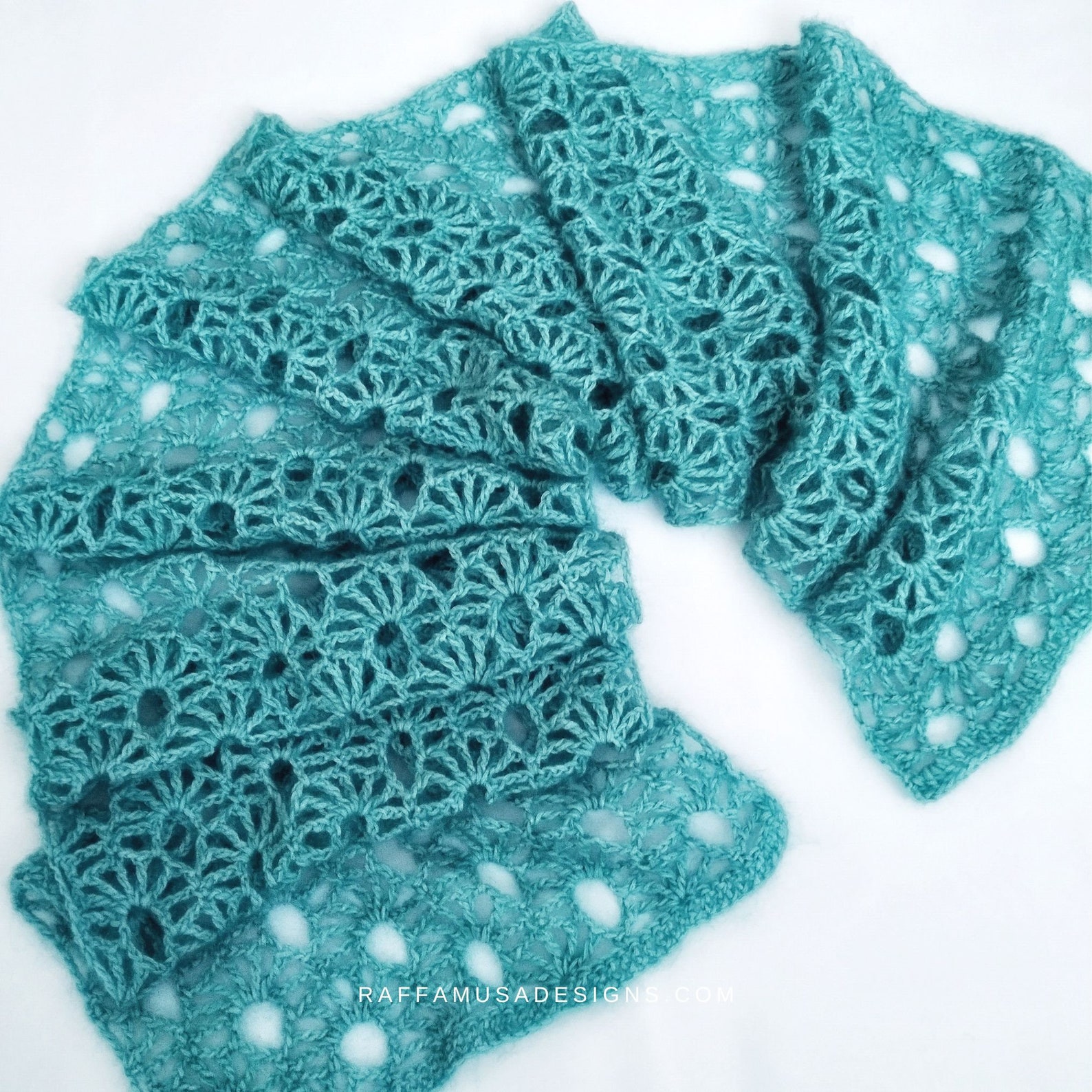 Crochet Pattern - Spring Breeze Lace Scarf - Woman Lightweight Wrap ...
