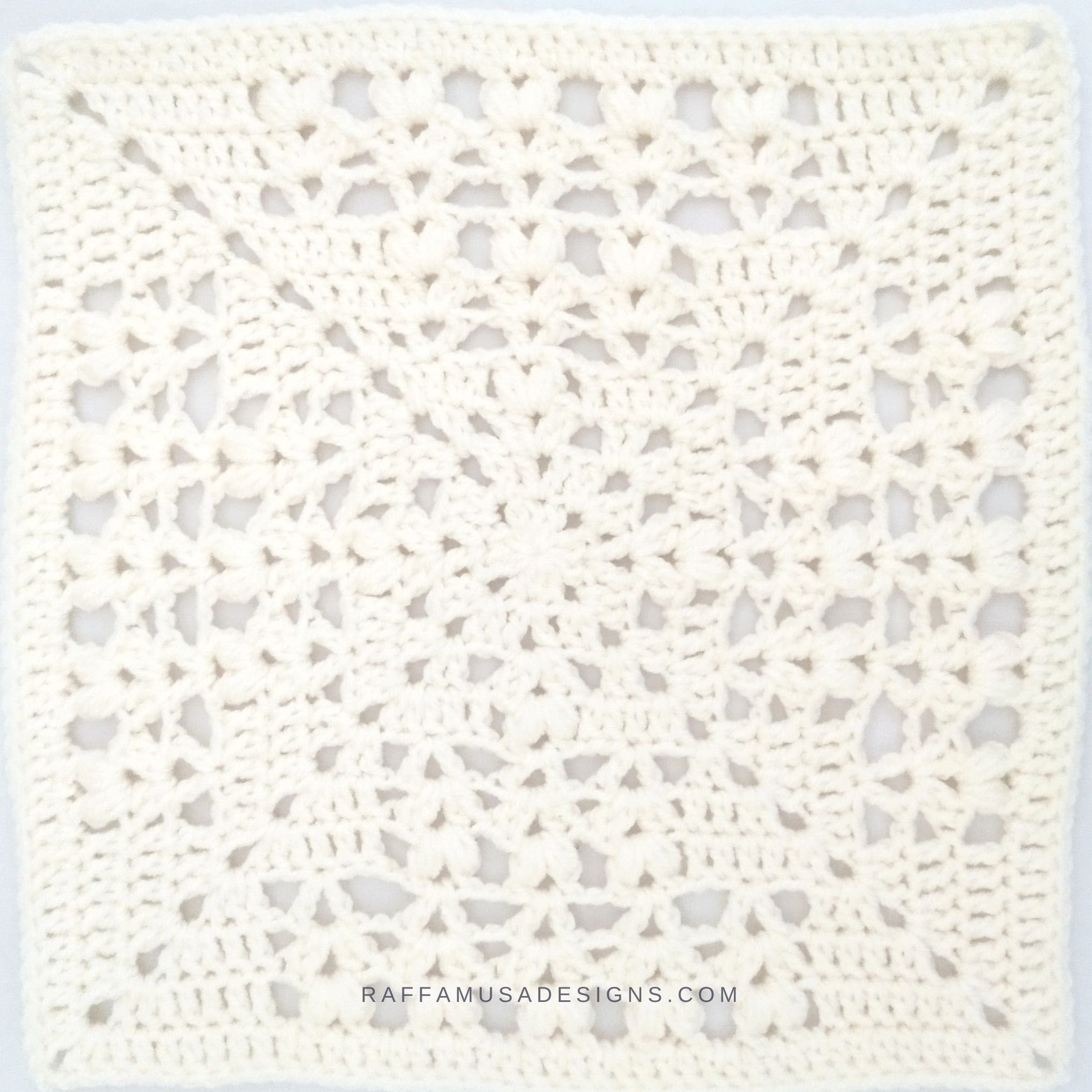 35 Crochet Blocks and Squares for Your Next Project 27 Crochet Pattern Proserpina 12" Afghan Block