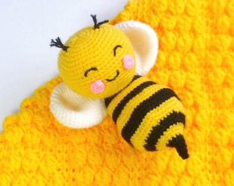 Crochet Pattern ~ Amigurumi Bee – Bee Stuffed Toy – Softies
