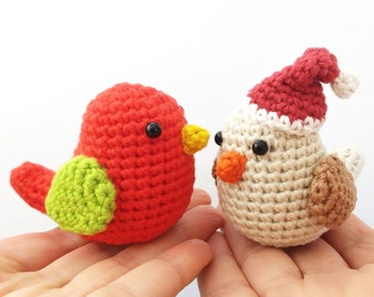 Crochet Pattern - Bird Amigurumi - Little Dove Hanging Ornament