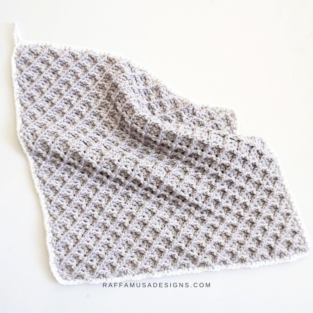 Crochet Pattern C2C Waffle Dishcloth Cornertocorner Etsy