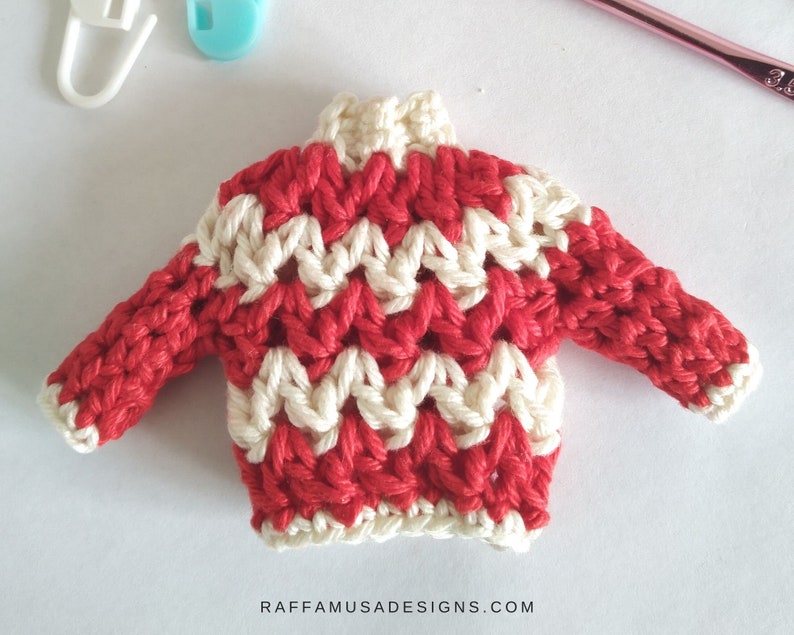 Crochet Pattern Ugly Christmas Sweater Crochet Ornament Pattern image 4