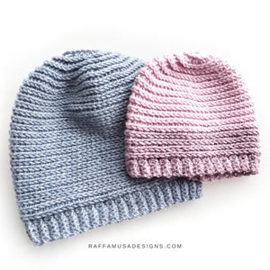 Crochet Pattern Sweet Baby Hat Soft and Squishy Baby Beanie Preemie ...