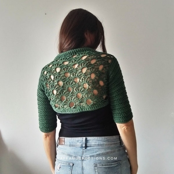 Crochet Jacket Shrug Pattern Etsy