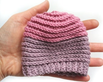 Crochet Pattern ~ Sweet Baby Hat - Soft and Squishy Baby Beanie - Preemie - Newborn - Toddler