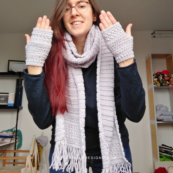 Crochet Pattern ~ Star Stitch Scarf, Maxi Scarf, Crochet