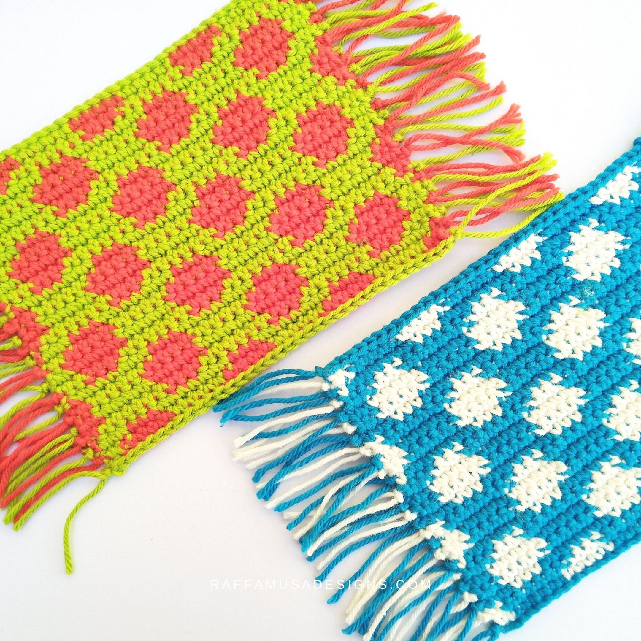 Crochet Pattern Polka Dot Mug Rugs Easy Tapestry Crochet Etsy