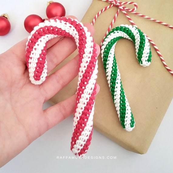 Beginner Crochet Kit, Candy Cane Christmas Crochet Kit With Yarn Xmas Decor  Gift