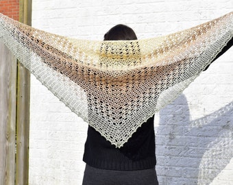 Crochet Pattern - V-Stitch Lace Shawl - The Proserpina Triangle Shawl