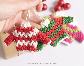 Crochet Pattern ~ Ugly Christmas Sweater Crochet Ornament Pattern