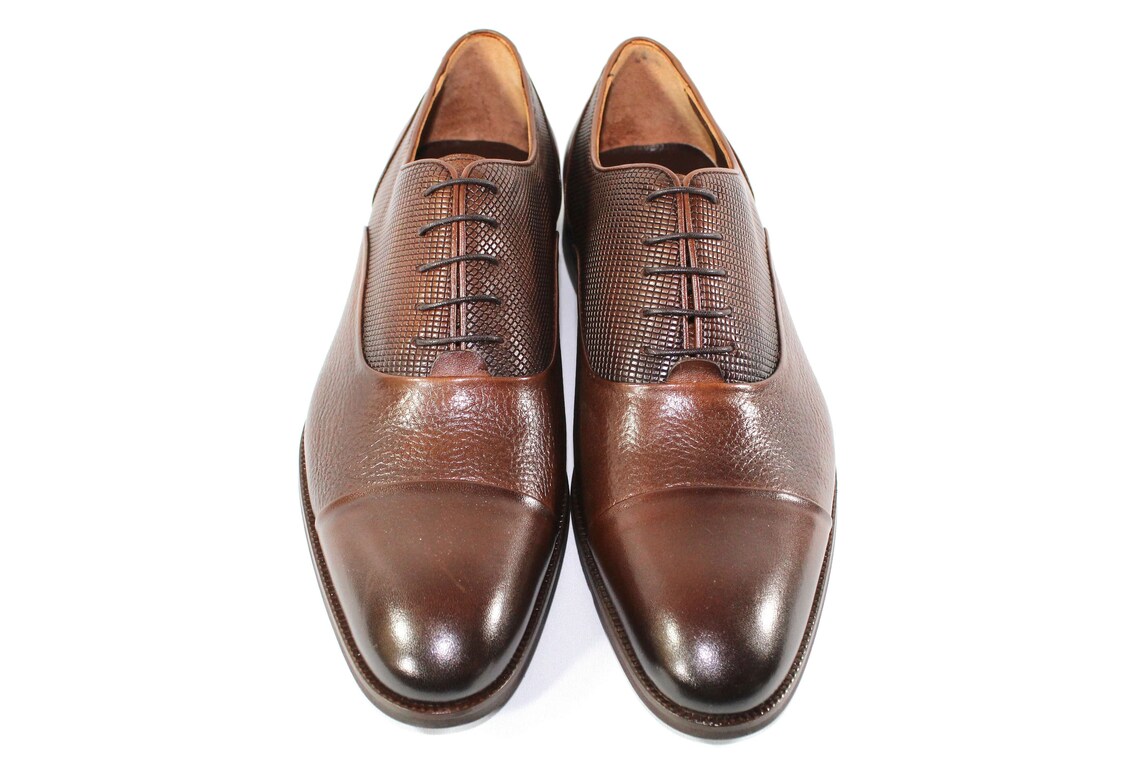 VellaPais Cap Toe Dress Shoes 3096 Dark Brown Luxury Mens Shoe Etsy