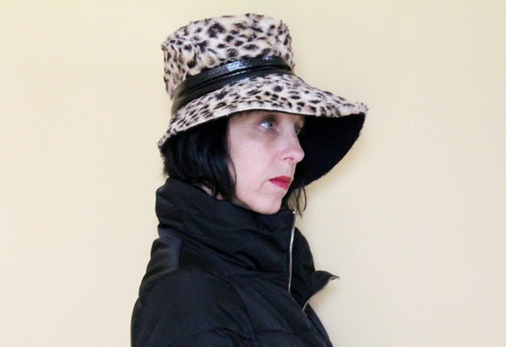 Vintage Hat - Leopard Print - "Union Made"
