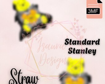 Honigbär-Skelett-Strohhalmaufsatz