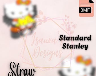 Candy Corn HKGirlStraw Topper