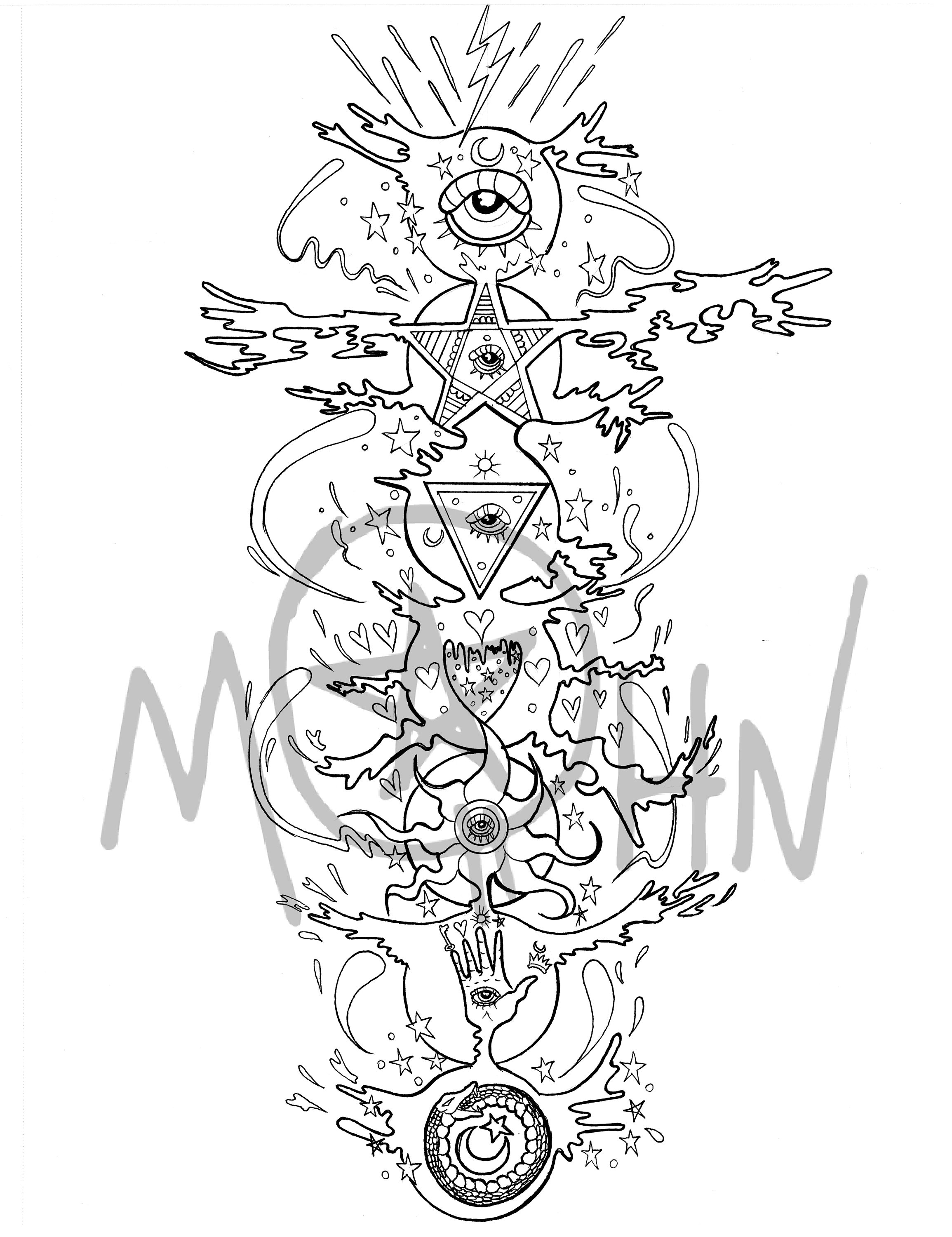 Chakra Coloring Page | Etsy