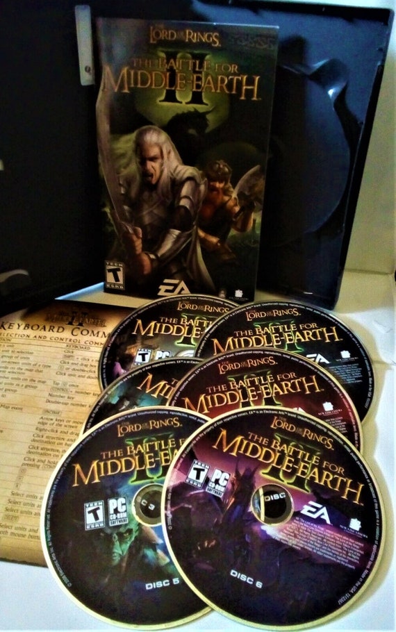 Lord of the Rings LOTR Battle for Middle Earth II Complete 6 Discs