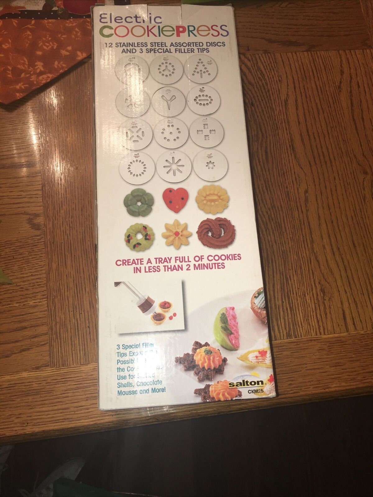 Salton Electric Cookie Press Complete 12 Design Discs 3 Filler Etsy