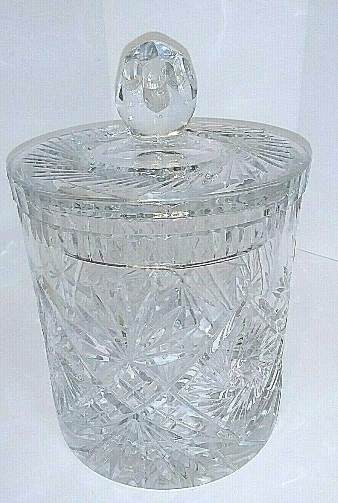 Block Heavy Hand Cut 24 Lead Crystal Clear Ice Bucket with Etsy