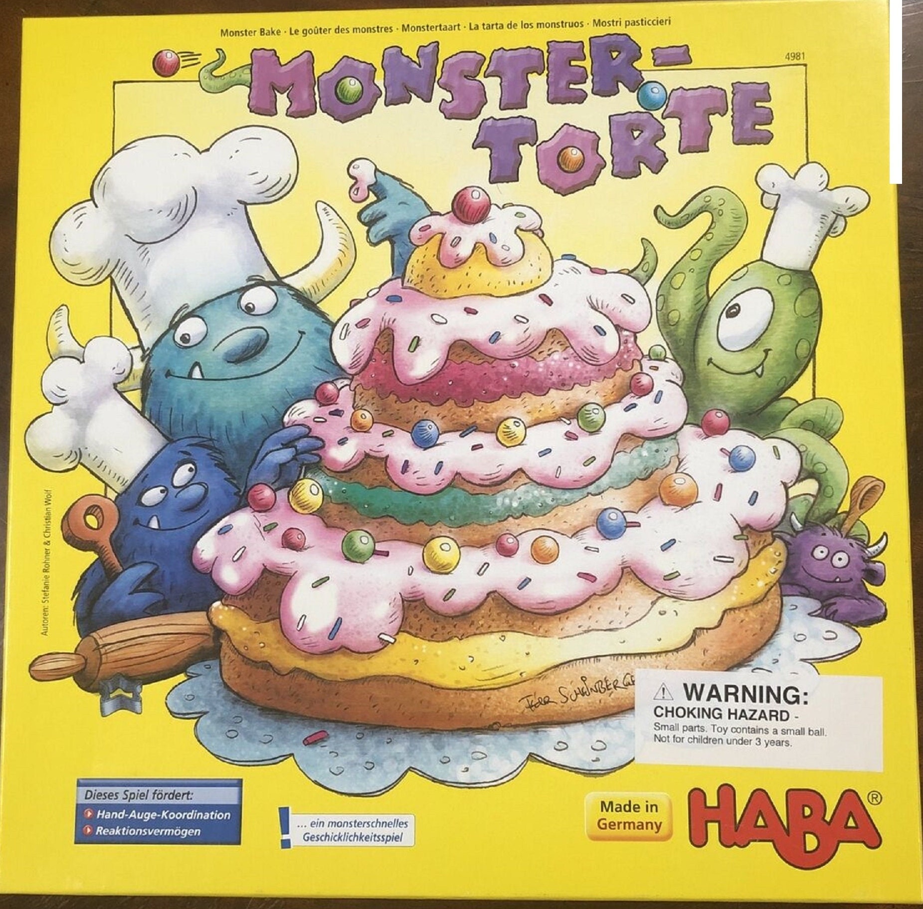Monster Torte Cake Bake by Haba Board Game Dexterity for Kids Made in