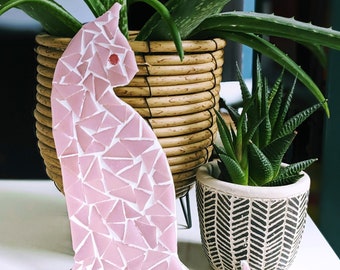 Pastel Pink Cat Mosaic Kit - Create Your Own Feline Masterpiece!