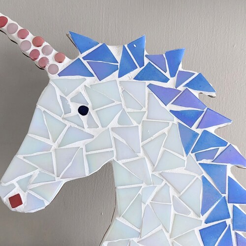Unicorn Mosaic Kit DIY Craft Kit Children and Adult Gift Etsy