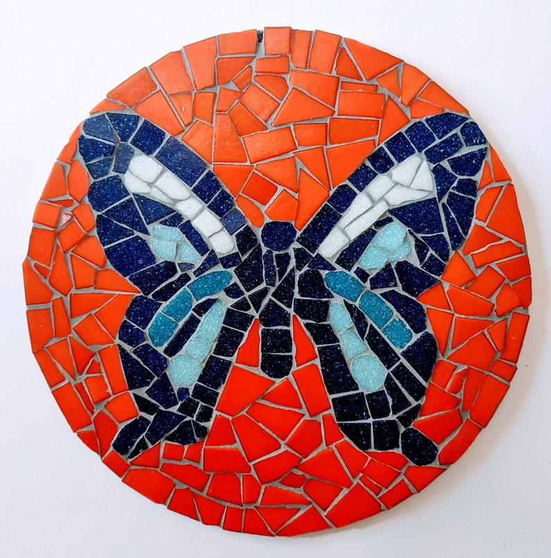 Butterfly Mosaic Kit DIY Craft Kit for Adults and Kids Red Etsy