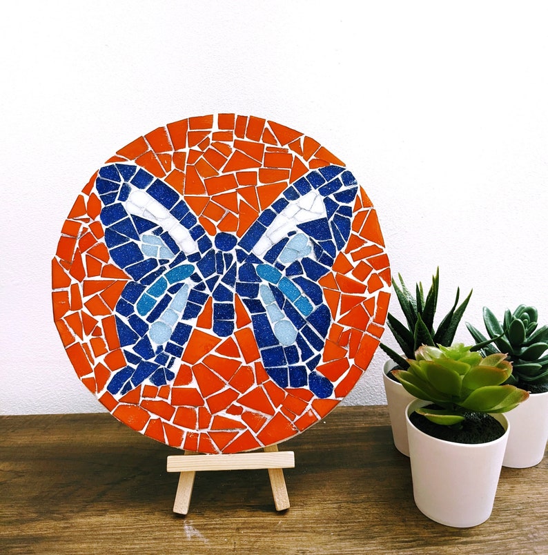 Butterfly Mosaic Kit Create Stunning Kitchen Art and Home Decor image 1