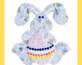 Kit de mosaïque bricolage lapin de Pâques et oeuf - Entrez dans le printemps avec un plaisir créatif !