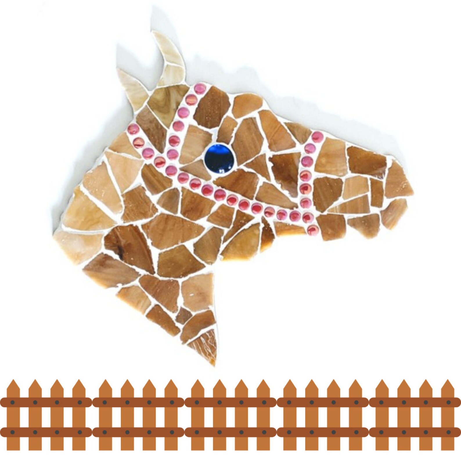 Horse Mosaic Kit DIY Craft Kit Animal Lover Gifts Horse Etsy