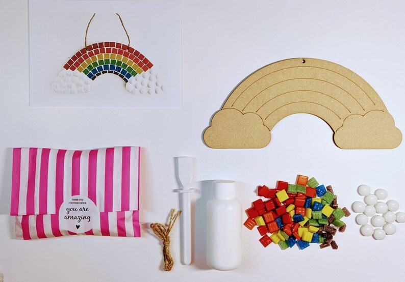 RegenbogenDesignMosaikKunst DIY Handwerk Kit für Etsy