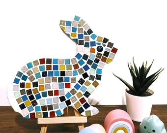 Bunny Rabbit Mosaic Kit - Create Whimsical Art for All Ages!