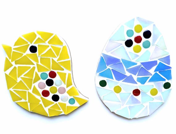 Mini Craft Kit: Mosaic Decoration - Easter Egg & Chick Mini Craft Kit: Mosaic Decoration - Easter Egg & Chick