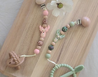 Chupete de ciervo / Chupete de venado / Chupete de bosque / Chupete de cazador / Chupete de bebé / Regalos para bebés / Regalos para mamá / Baby Shower