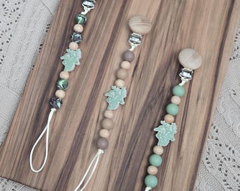 Clip para chupete de deportista / Guardería de caza / Chupete de ciervo / Chupete de pesca / Bebé de caza / Chupete de cazador / Bebé del bosque / Regalos para bebé