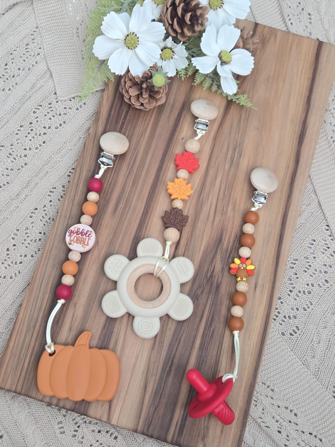 Thanksgiving Pacifiers Fall Thanksgiving Pacifier Clip | Turkey Pacifier Clip | Fall Pacifier ...