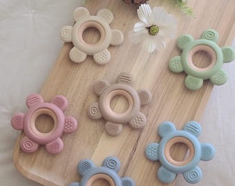 Anillo de textura para rueda, accesorio de silicona para bebé, chupete, pinza para chupete, chupete, regalo para bebé, baby shower