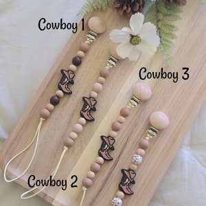 Cowboy Pacifier Cowgirl Pacifier Western Pacifier Wild West Pacifier Baby Gifts Mama Gifts Baby Shower Gifts Cow Cowboy boots image 4