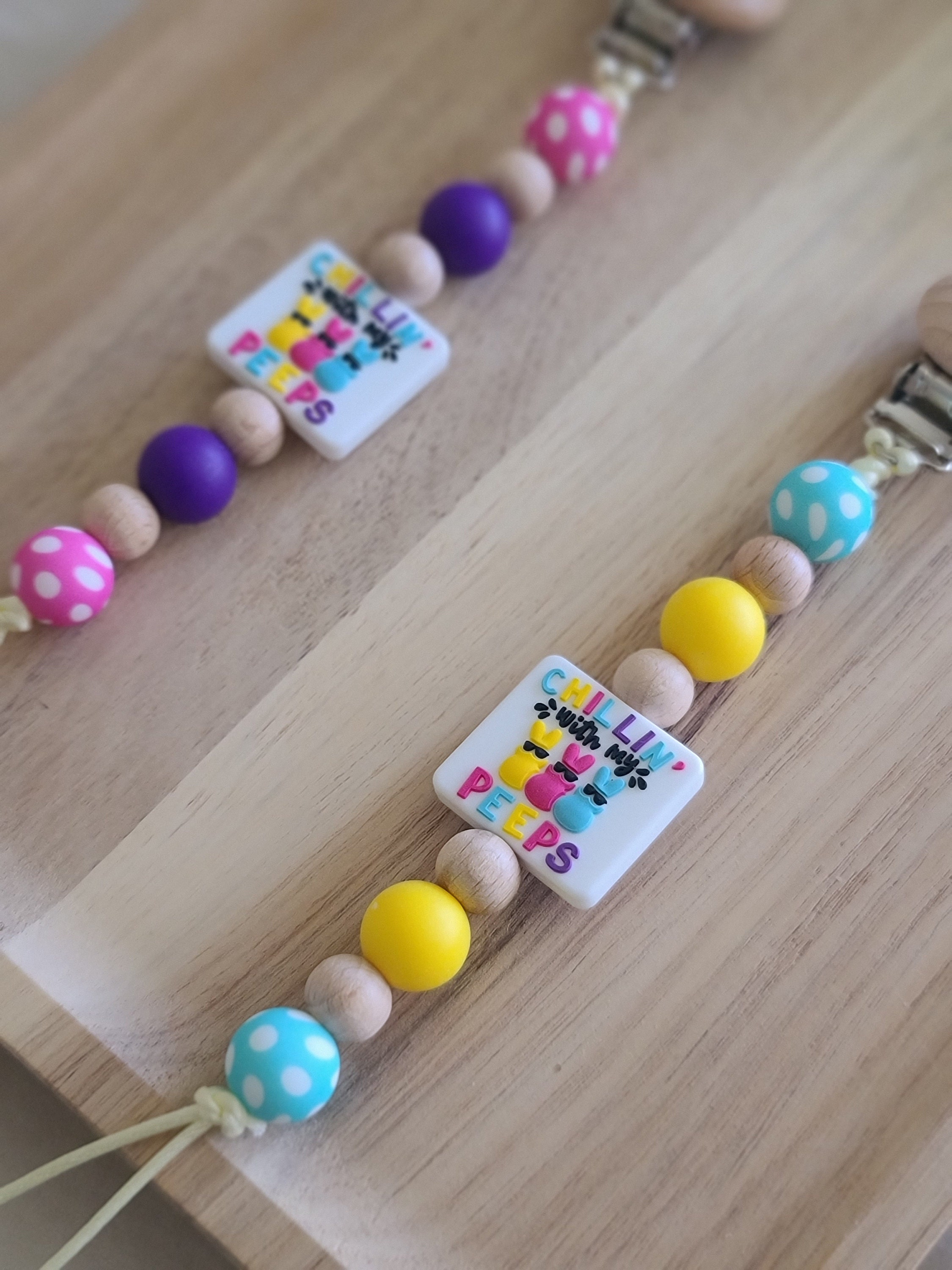 Spring Baby Pacifier Easter Pacifier | Peep Pacifier | Spring Pacifier | Easter Gifts | Baby ...