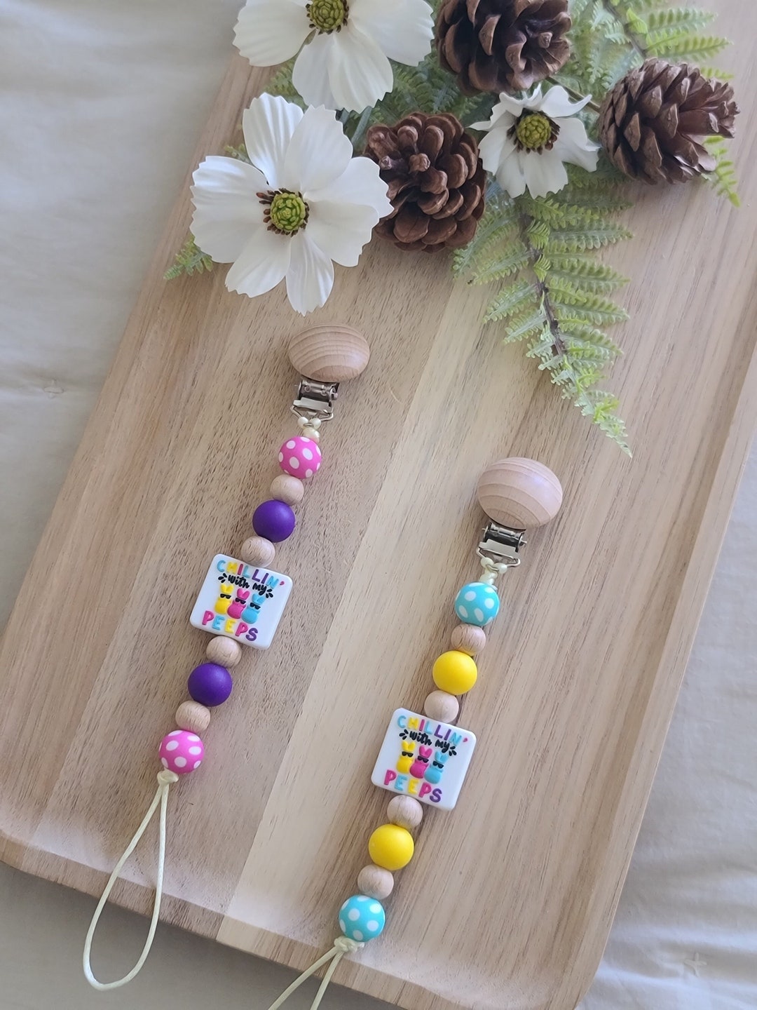 Easter Pacifier | Peep Pacifier | Spring Pacifier | Easter Gifts | Baby ...