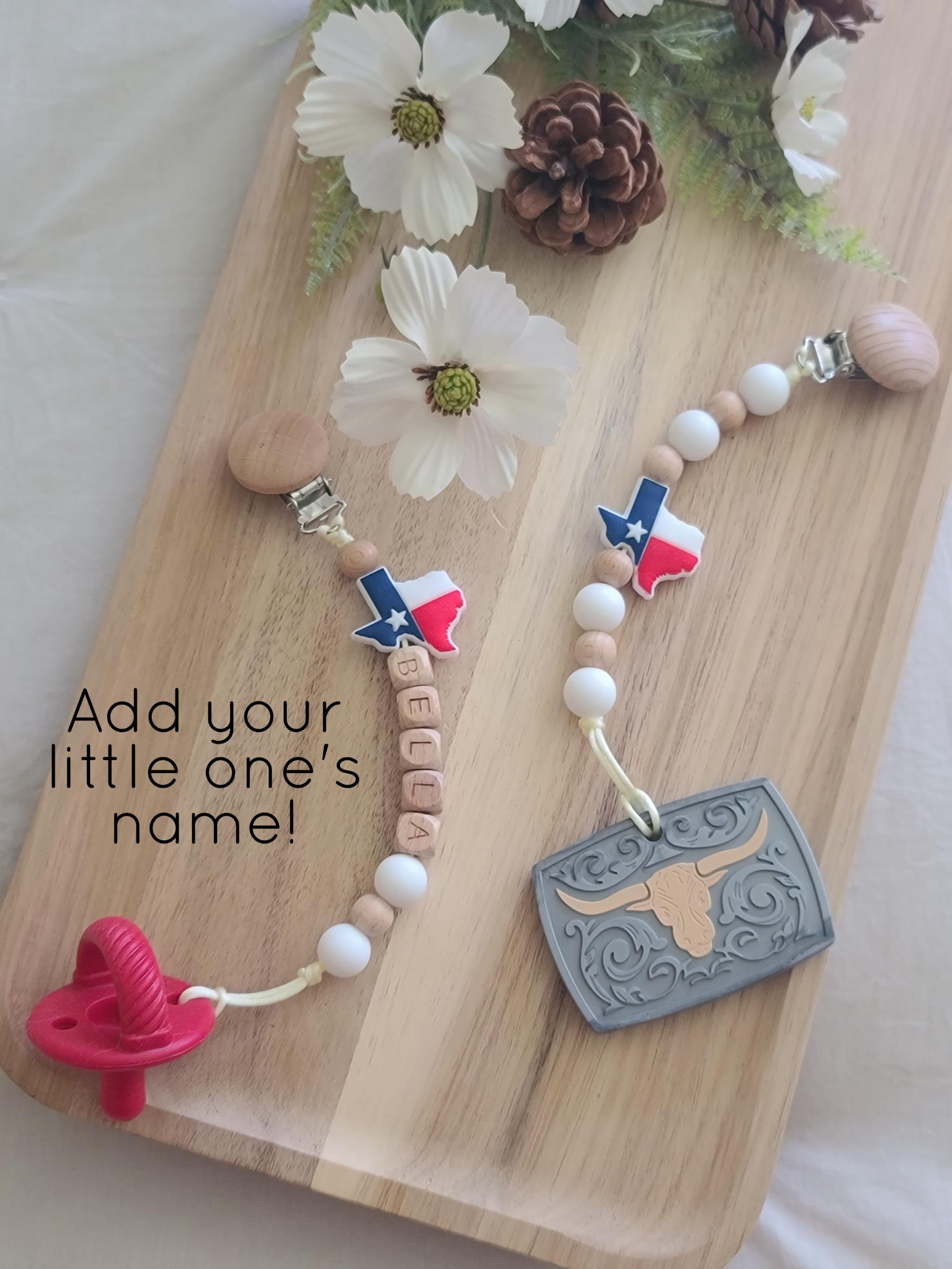 Texas Pacifier | Cow Pacifier | Lone Star Pacifier | Texas Baby ...