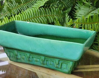 Mid-century Haeger Pottery 3774 USA Dark Green Drip Glazed Mid-century Haeger Pottery 3774 USA Dark Green Drip Glazed