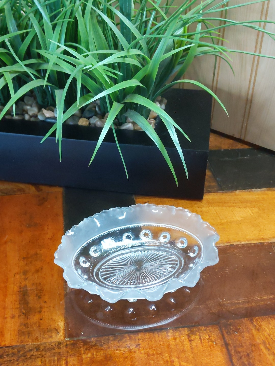 Prunt Antique Davidson Glass Co. Blackberry Prunt Clear Glass Individual ...